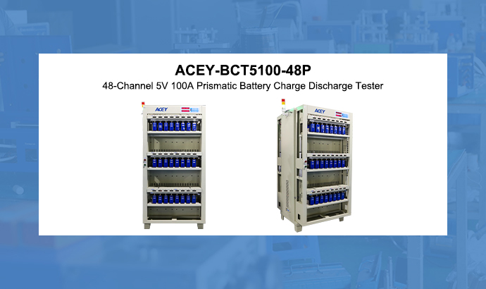 48-Channel 5V 100A Prismatic Battery Charge Discharge Tester